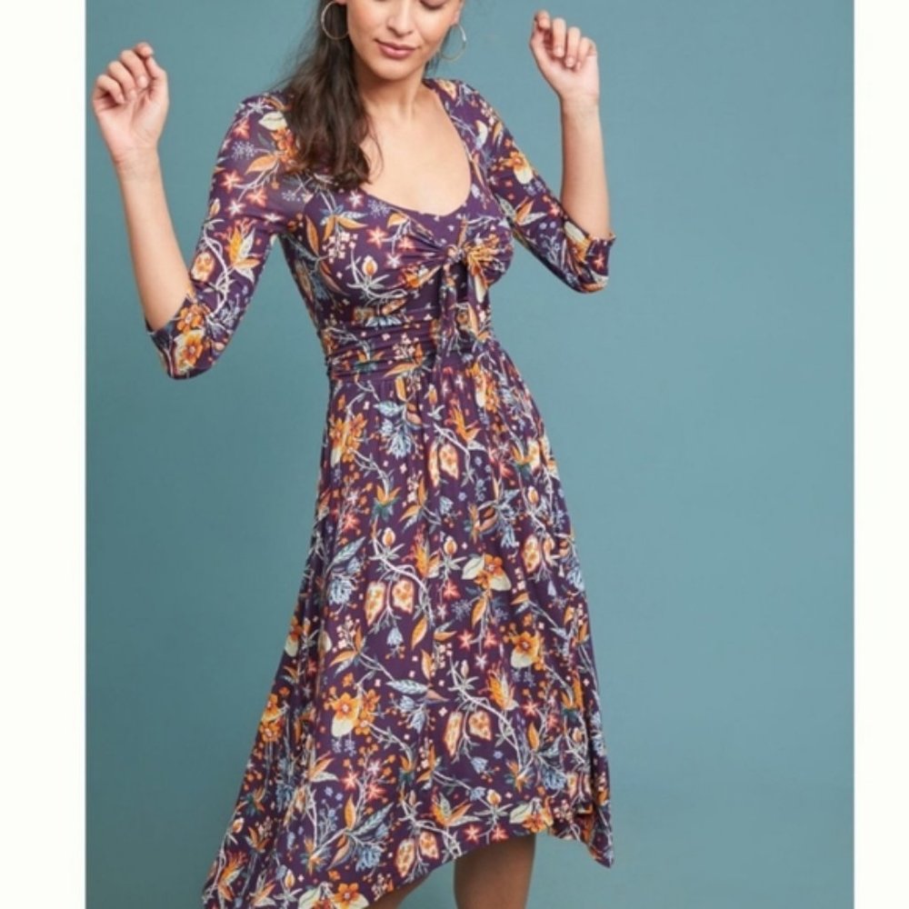 Anthropologie Maeve Beloved Dress Floral Boho XL
